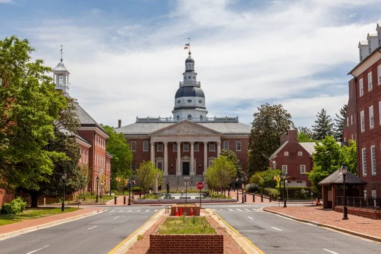 The Maryland State House in Annapolis